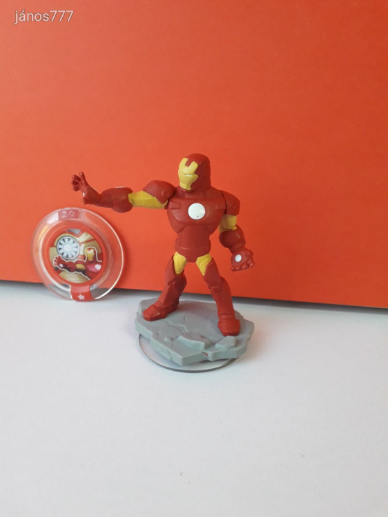Eredeti Disney Infinity 2.0 Marvel Iron Man Vasember játékfigura + Power Disc !!