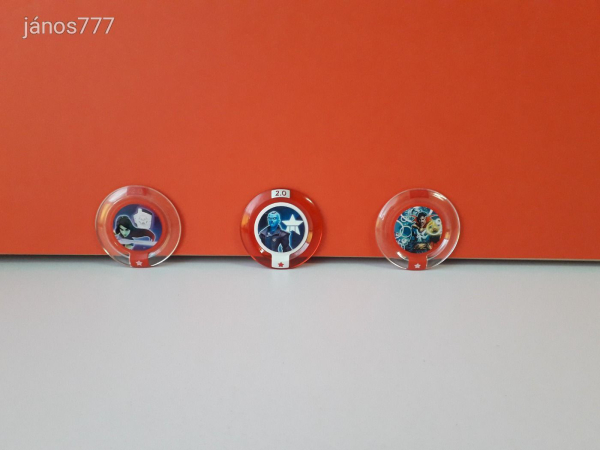 Eredeti Disney Infinity 2.0 Marvel Bosszúállók szuperhős 3db Power Disc !!