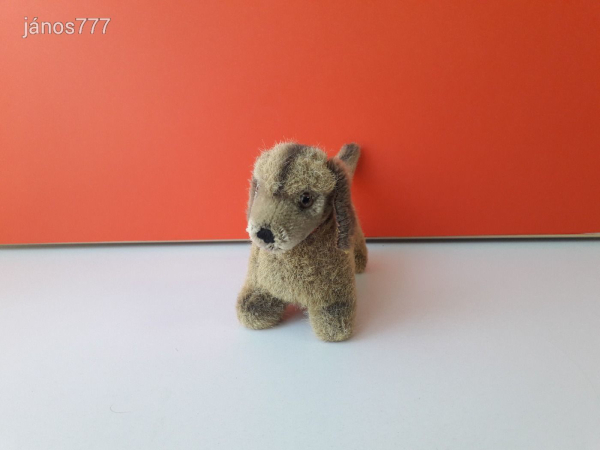 Eredeti STEIFF Kutya DRÓTSZŐRŰ TACSKÓ plüss kutyus kabala figura !!! EXTRA !!