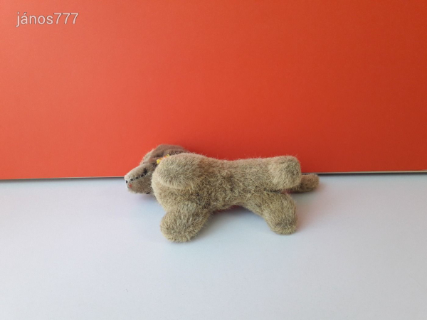 Eredeti STEIFF Kutya DRÓTSZŐRŰ TACSKÓ plüss kutyus kabala figura !!! EXTRA !!