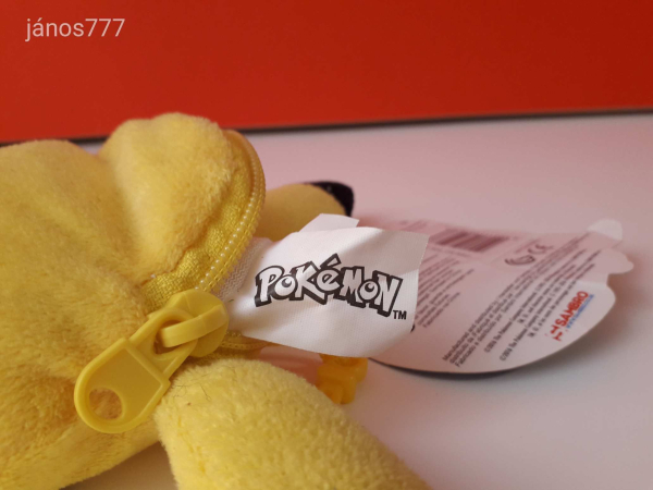 Eredeti POKÉMON PIKACHU plüss PÉNZTÁRCA Pokemon figura EXTRA