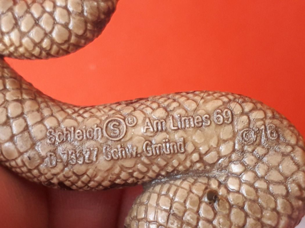 Eredeti Schleich zöld anakonda kígyó állatfigura! 13x3cm ! 2016-os kiadás! Schleich 14778