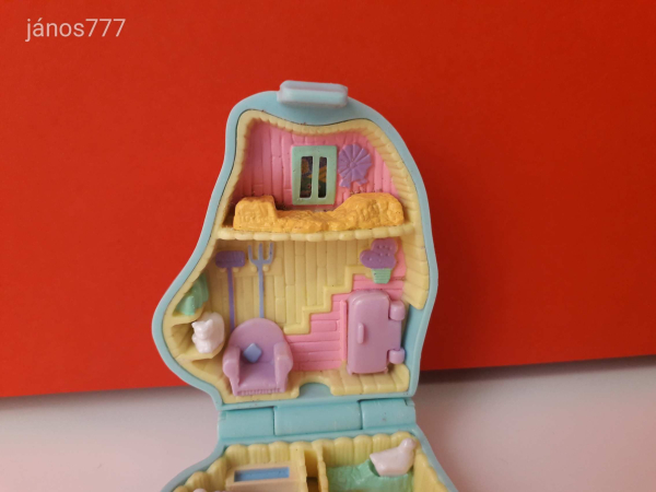 Eredeti Bluebird 1995 Polly Pocket Póni Ló fej vintage szelence retro játéktér