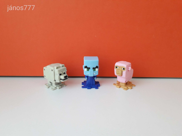 Extra McDonald's Minecraft 3db figura együtt !!