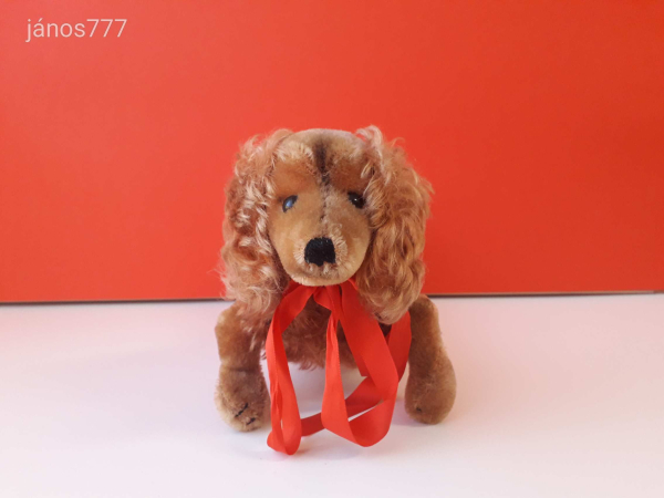 Eredeti STEIFF kutya plüss TACSKÓ 35 cm antik STEIFF Dachshund Dog WALDI kabala figura !! EXTRA !!