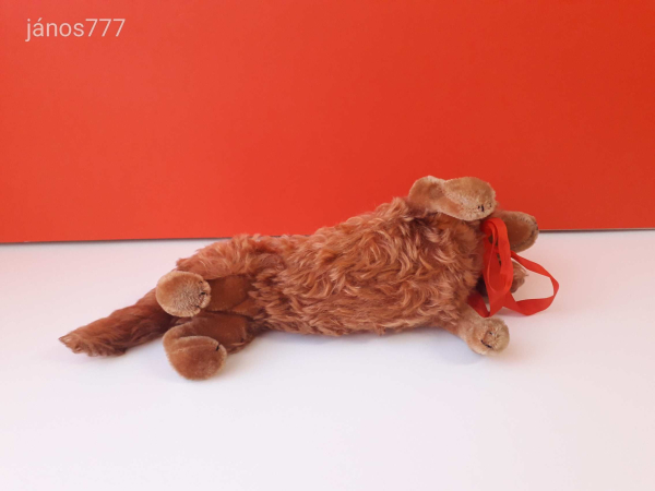 Eredeti STEIFF kutya plüss TACSKÓ 35 cm antik STEIFF Dachshund Dog WALDI kabala figura !! EXTRA !!