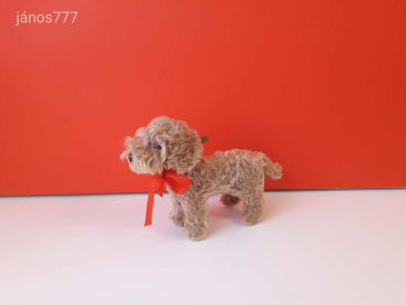 Eredeti STEIFF kutya plüss TACSKÓ 24 cm antik STEIFF Dachshund Dog kabala figura !! EXTRA !!