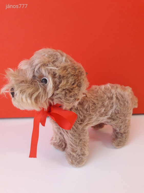 Eredeti STEIFF kutya plüss TACSKÓ 24 cm antik STEIFF Dachshund Dog kabala figura !! EXTRA !!