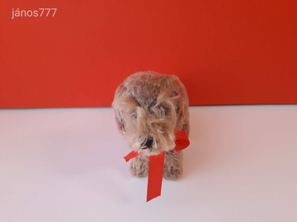 Eredeti STEIFF kutya plüss TACSKÓ 24 cm antik STEIFF Dachshund Dog kabala figura !! EXTRA !!