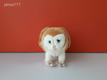 Eredeti Semo BAGOLY plüss madár gyöngybagoly kabala figura 19 cm-es ! EXTRA ! ÉLETHŰ !!