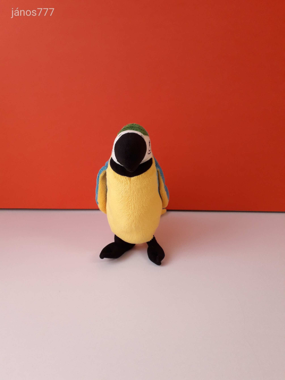 IKEA PAPAGÁJ plüss madár különlegesség 24 x 22 cm-es plüss madár kabala figura !!