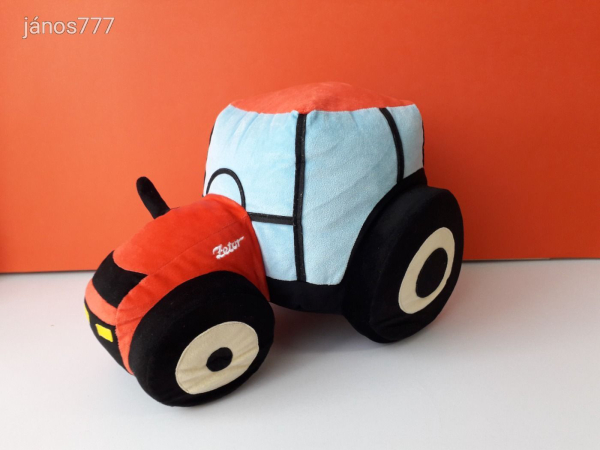 Eredeti ZETOR plüss TRAKTOR munkagép Nagy 37 cm-es kabala figura !! EXTRA !!