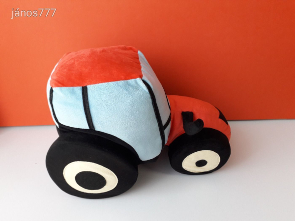 Eredeti ZETOR plüss TRAKTOR munkagép Nagy 37 cm-es kabala figura !! EXTRA !!