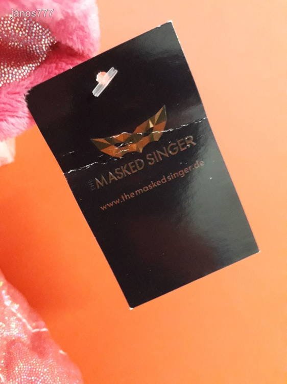 Eredeti THE MASKED SINGER - AZ ÁLARCOS ÉNEKES SZÖRNY plüss kabala figura 38 cm KÜLÖNLEGESSÉG EXTRA