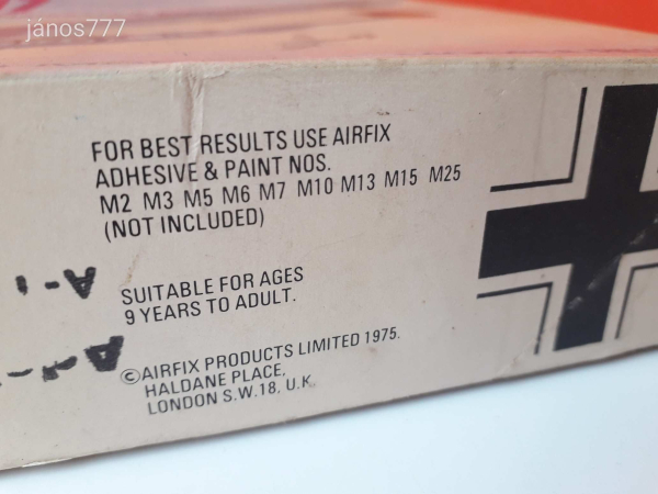Eredeti Airfix Dornier Do 17 Luftwaffe bombázó repülőgép makett modell 1:72 ! AIRFIX 4014