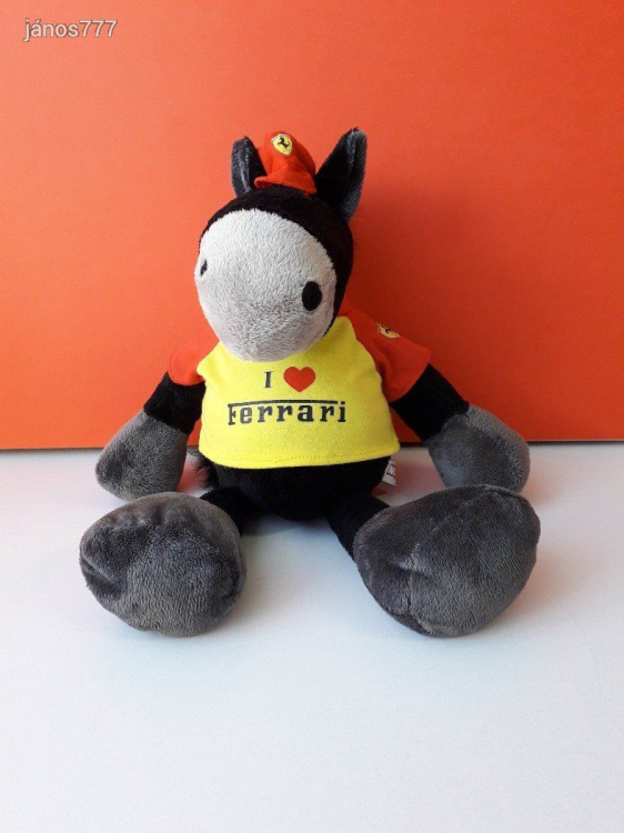 Eredeti NICI FERRARI LÓ plüss kabala figura ! 40 cm-es NICI Sports plüssfigura !!! EXTRA !!!