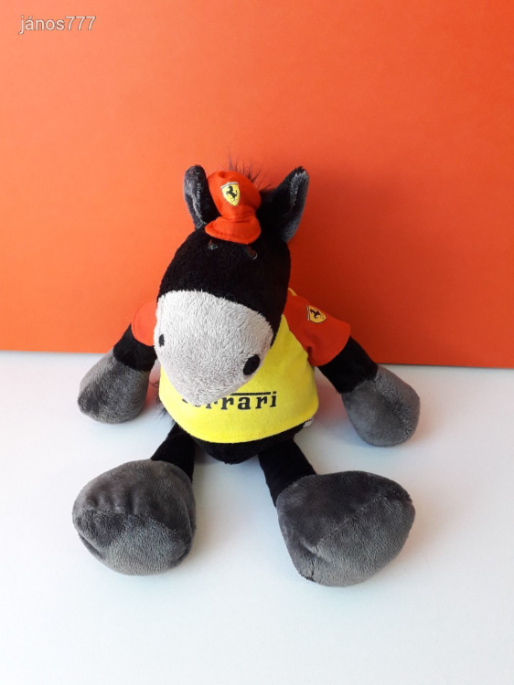 Eredeti NICI FERRARI LÓ plüss kabala figura ! 40 cm-es NICI Sports plüssfigura !!! EXTRA !!!