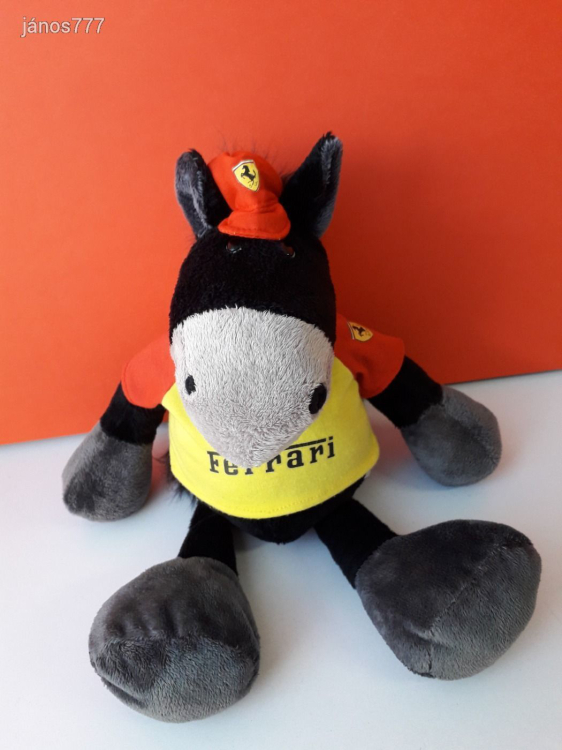 Eredeti NICI FERRARI LÓ plüss kabala figura ! 40 cm-es NICI Sports plüssfigura !!! EXTRA !!!