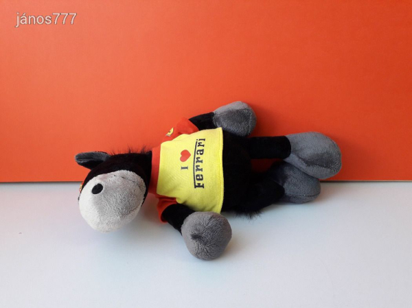 Eredeti NICI FERRARI LÓ plüss kabala figura ! 40 cm-es NICI Sports plüssfigura !!! EXTRA !!!
