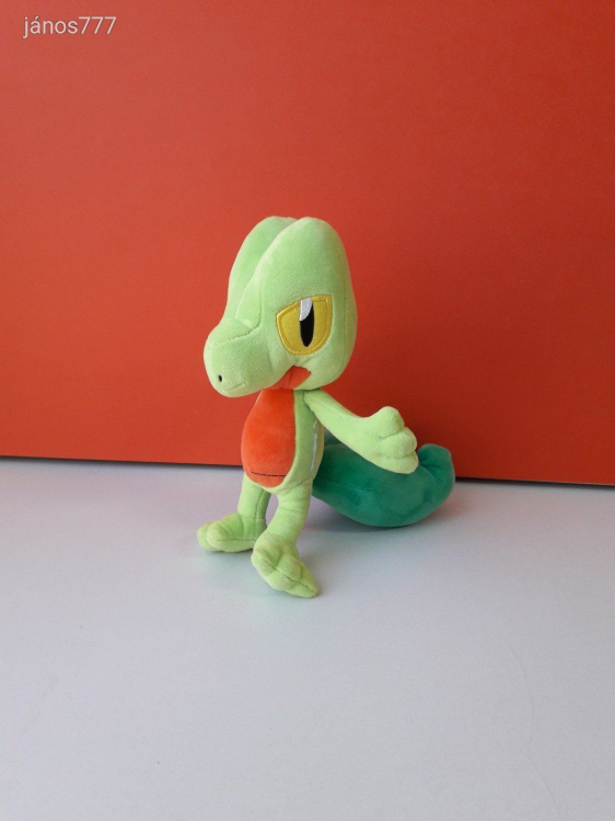 Nintendo POKÉMON TREECKO plüss kabala figura 23 cm-es Pokemon plüssfigura ! EXTRA !!!
