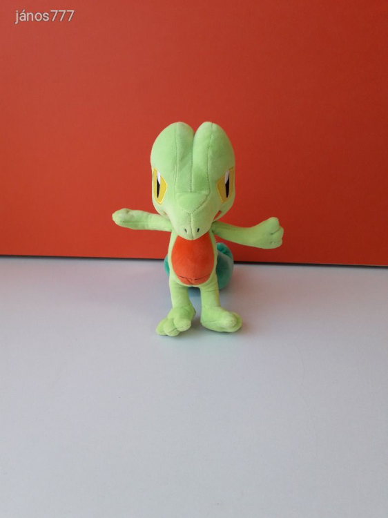 Nintendo POKÉMON TREECKO plüss kabala figura 23 cm-es Pokemon plüssfigura ! EXTRA !!!