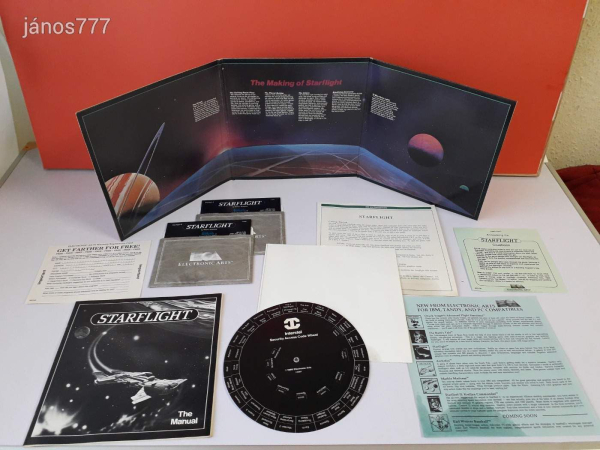 Eredeti Electronic Arts StarFlight PC játék !!  IBM Tandy 5,25" lemezekkel !