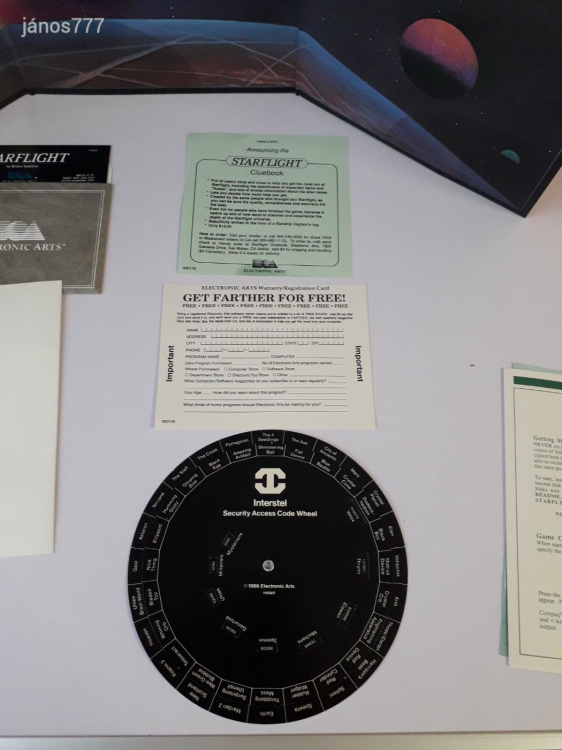 Eredeti Electronic Arts StarFlight PC játék !!  IBM Tandy 5,25" lemezekkel !