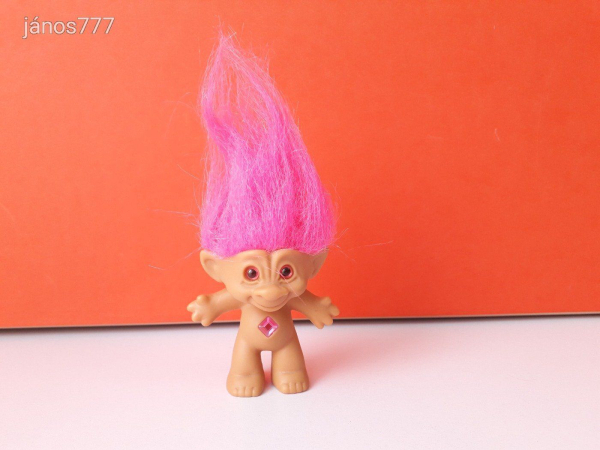 Eredeti ACE NOVELTY Troll baba vintage retro figura 15 cm-es Troll kabala ! EXTRA !