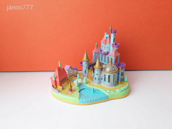 Bluebird 1997 Polly Pocket Disney Beauty and the Beast Szépség és a Szörnyeteg kastéy ház !!