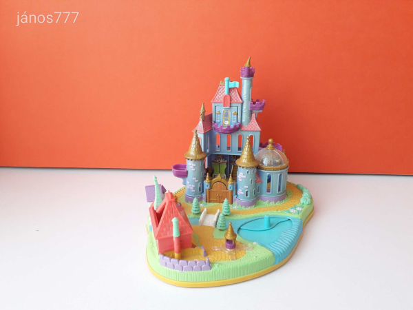 Bluebird 1997 Polly Pocket Disney Beauty and the Beast Szépség és a Szörnyeteg kastéy ház !!