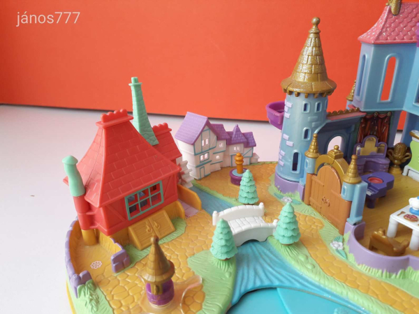 Bluebird 1997 Polly Pocket Disney Beauty and the Beast Szépség és a Szörnyeteg kastéy ház !!