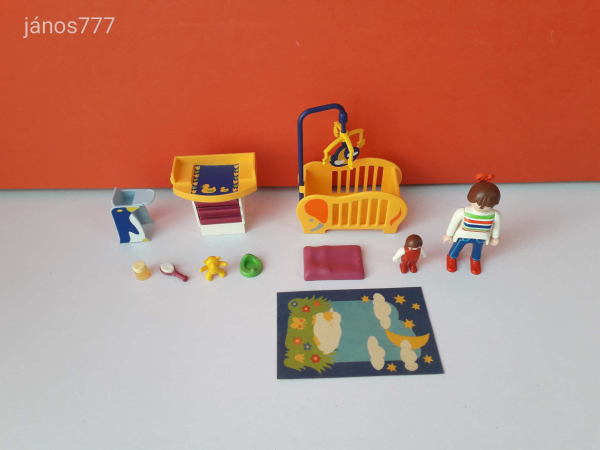 Eredeti Playmobil Babaszoba készlet lakás épület kiegészítő csomag !! Playmobil 3207