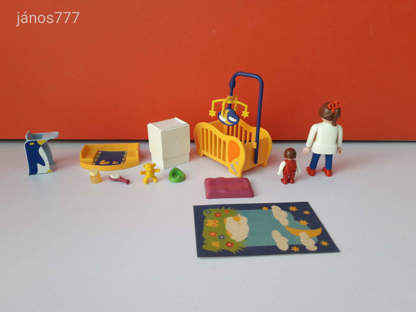 Eredeti Playmobil Babaszoba készlet lakás épület kiegészítő csomag !! Playmobil 3207