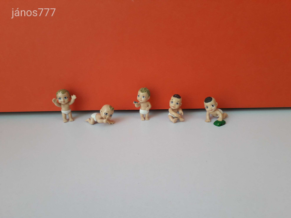 Magic Doll vintage retro kabala figura 3-4 cm-es 5 db pici baba mini baba csomag ! EXTRA !