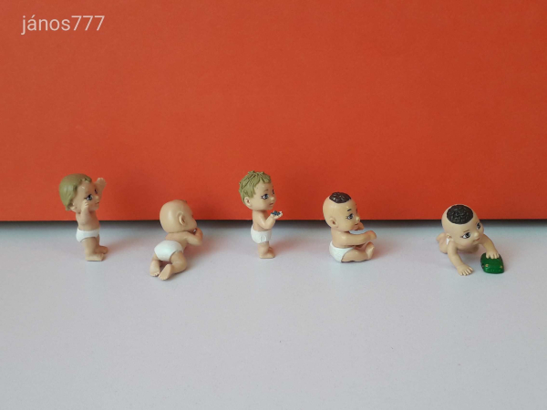 Magic Doll vintage retro kabala figura 3-4 cm-es 5 db pici baba mini baba csomag ! EXTRA !