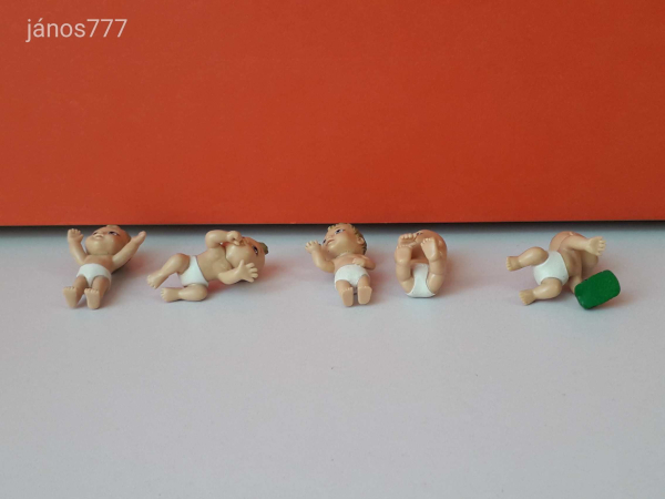 Magic Doll vintage retro kabala figura 3-4 cm-es 5 db pici baba mini baba csomag ! EXTRA !