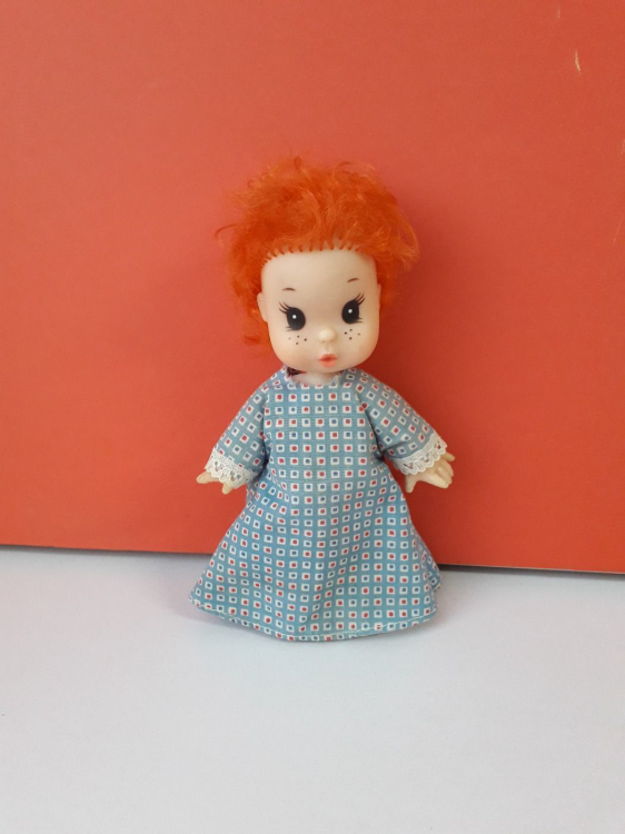 Eredeti EFFE baba vintage retro kabala figura 18 cm-es lány baba ! EXTRA !
