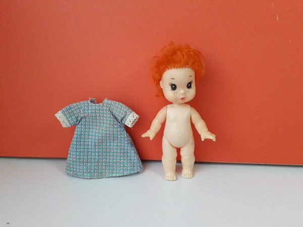 Eredeti EFFE baba vintage retro kabala figura 18 cm-es lány baba ! EXTRA !