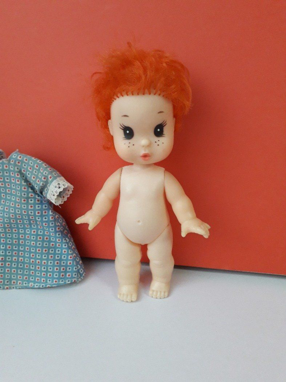 Eredeti EFFE baba vintage retro kabala figura 18 cm-es lány baba ! EXTRA !