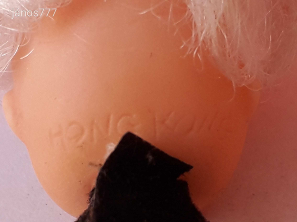 Eredeti Hong Kong baba vintage retro kabala figura 6 cm-es lány mini baba ! EXTRA !
