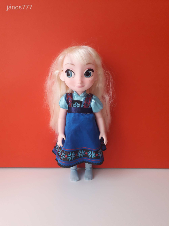 Eredeti Disney Princess Frozen Jégvarázs Elsa Elza hercegnő baba 39 cm-es hajasbaba !!
