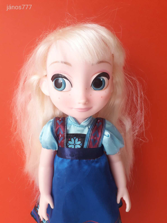 Eredeti Disney Princess Frozen Jégvarázs Elsa Elza hercegnő baba 39 cm-es hajasbaba !!
