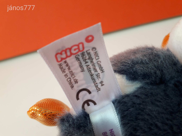 Eredeti NICI Glubschis PINGVIN madár plüss kabala figura ! 15 cm-es NICI plüssfigura ! EXTRA