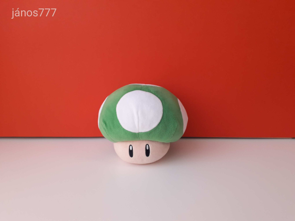 Eredeti Nintendo SUPER MARIO GOMBA 1-UP plüssfigura 19 cm-es plüss kabala figura !!!