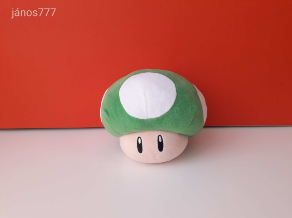Eredeti Nintendo SUPER MARIO GOMBA 1-UP plüssfigura 19 cm-es plüss kabala figura !!!