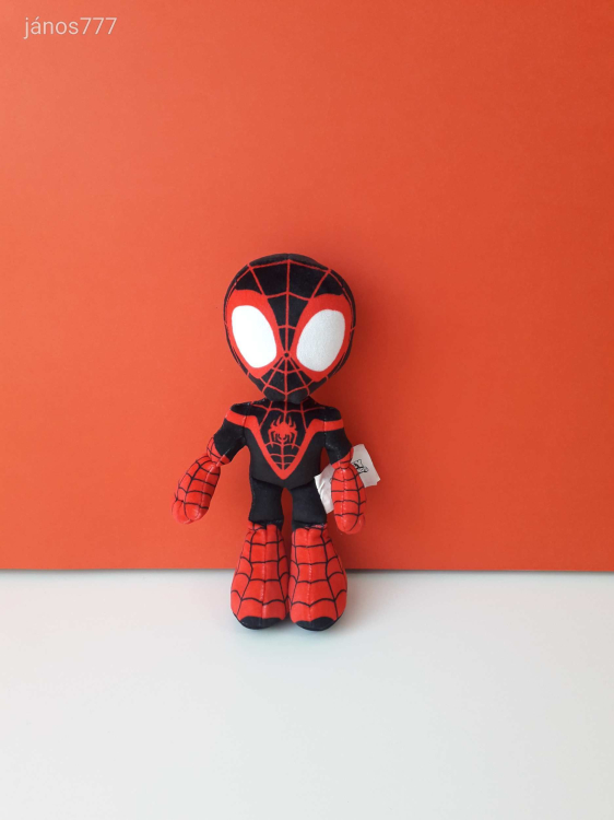 Eredeti Marvel Spidey and His Amazing Friends Miles Morales PÓKEMBER plüss kabala figura 23 cm