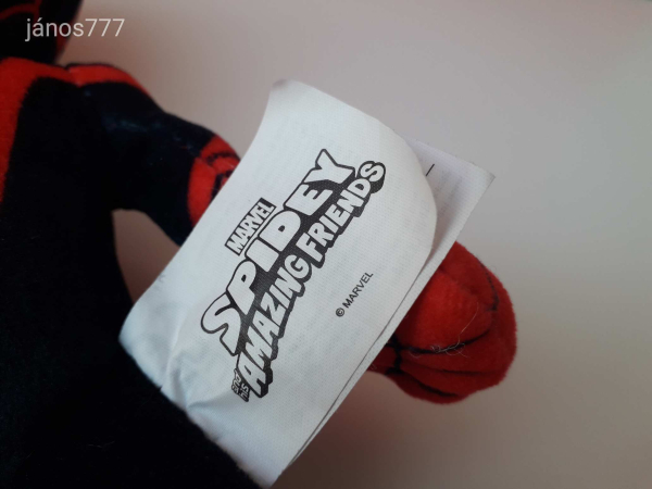 Eredeti Marvel Spidey and His Amazing Friends Miles Morales PÓKEMBER plüss kabala figura 23 cm