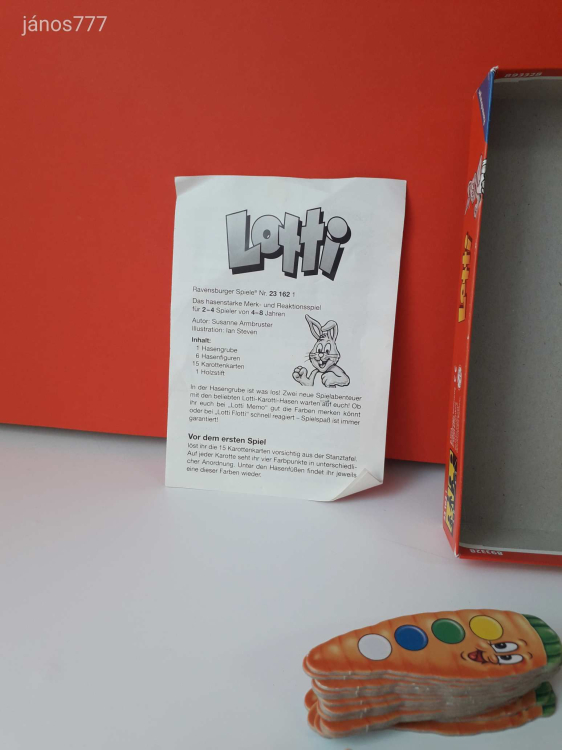 Eredeti Ravensburger Lotti Karotti társasjáték !! 2004-es kiadás !!