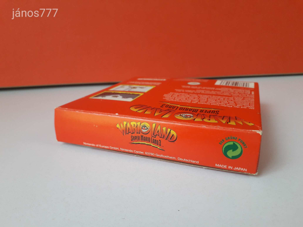 Eredeti Nintendo Game Boy Wario Land Super Mario Land 3 konzol játék !! GameBoy