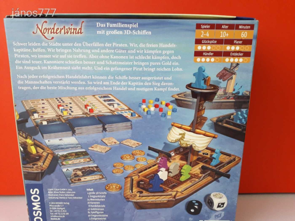 Eredeti Kosmos Norderwind Északi szél társasjáték !!